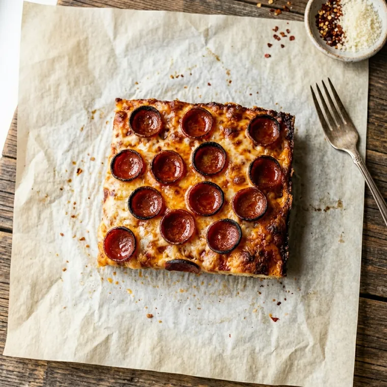 Pizza Detroit Pepperoni Cup: salame americano a coppetta croccante